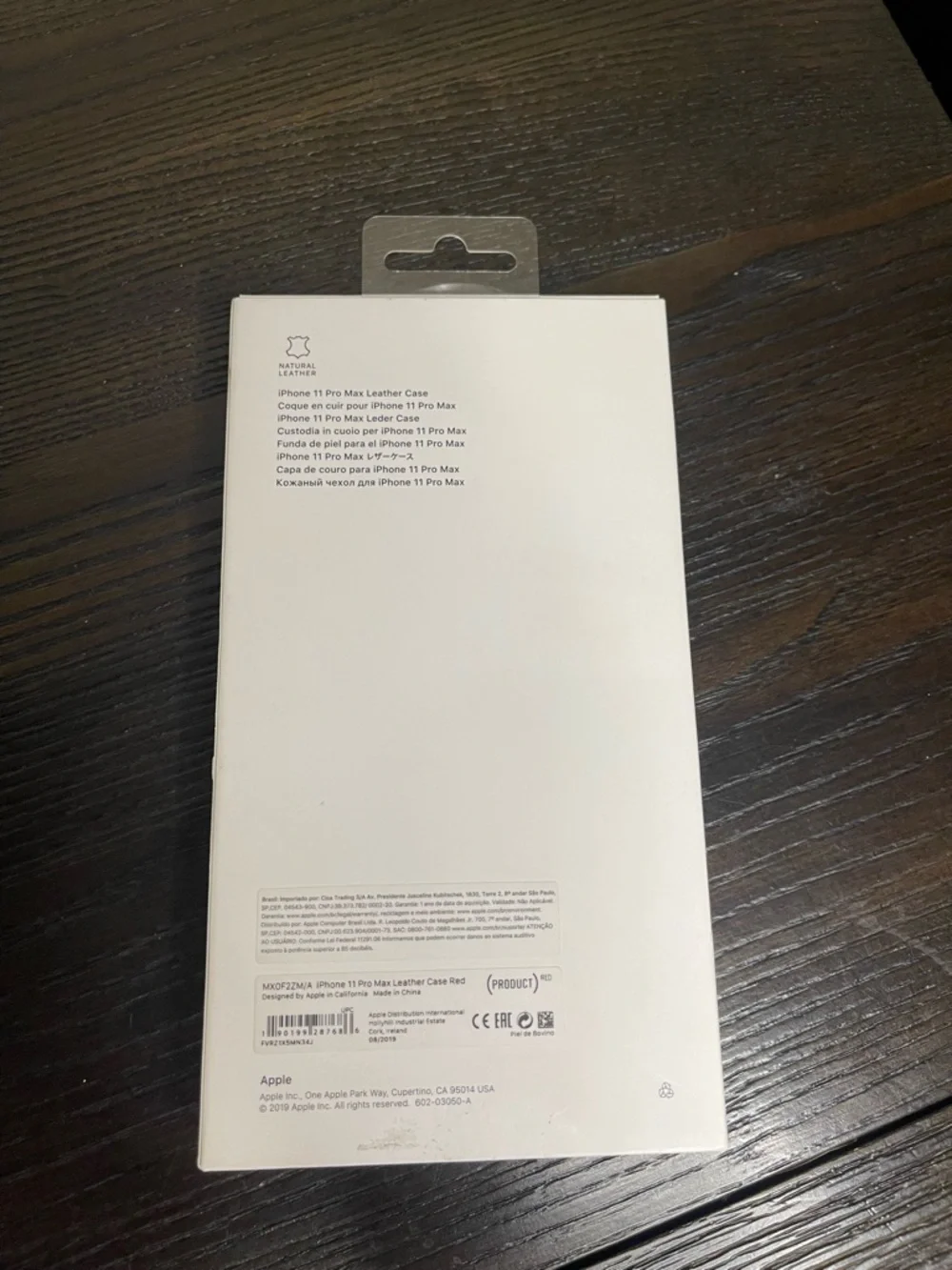 Apple iPhone 11 Pro Max Leather Case - (PRODUCT)RED